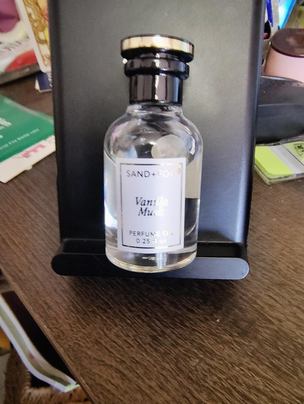 Vanilla Musk Clear Glass Perfume Oil Bottle